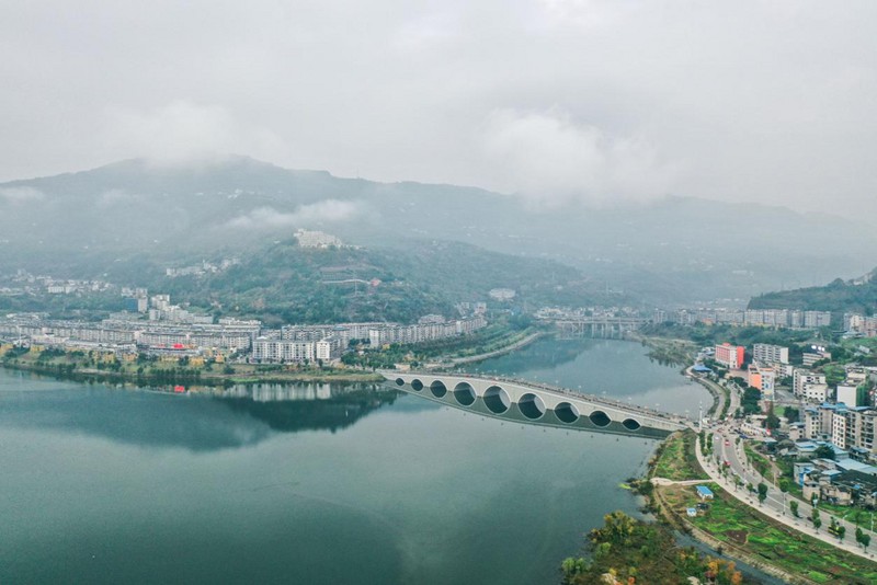 开州区汉丰湖 。重庆市林业局供图