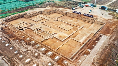栎阳城遗址三号古城考古发掘现场 西安市文物局供图