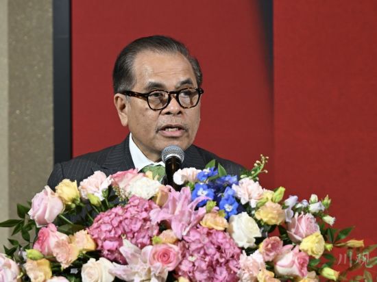 印尼驻华大使周浩黎。肖雨杨 摄